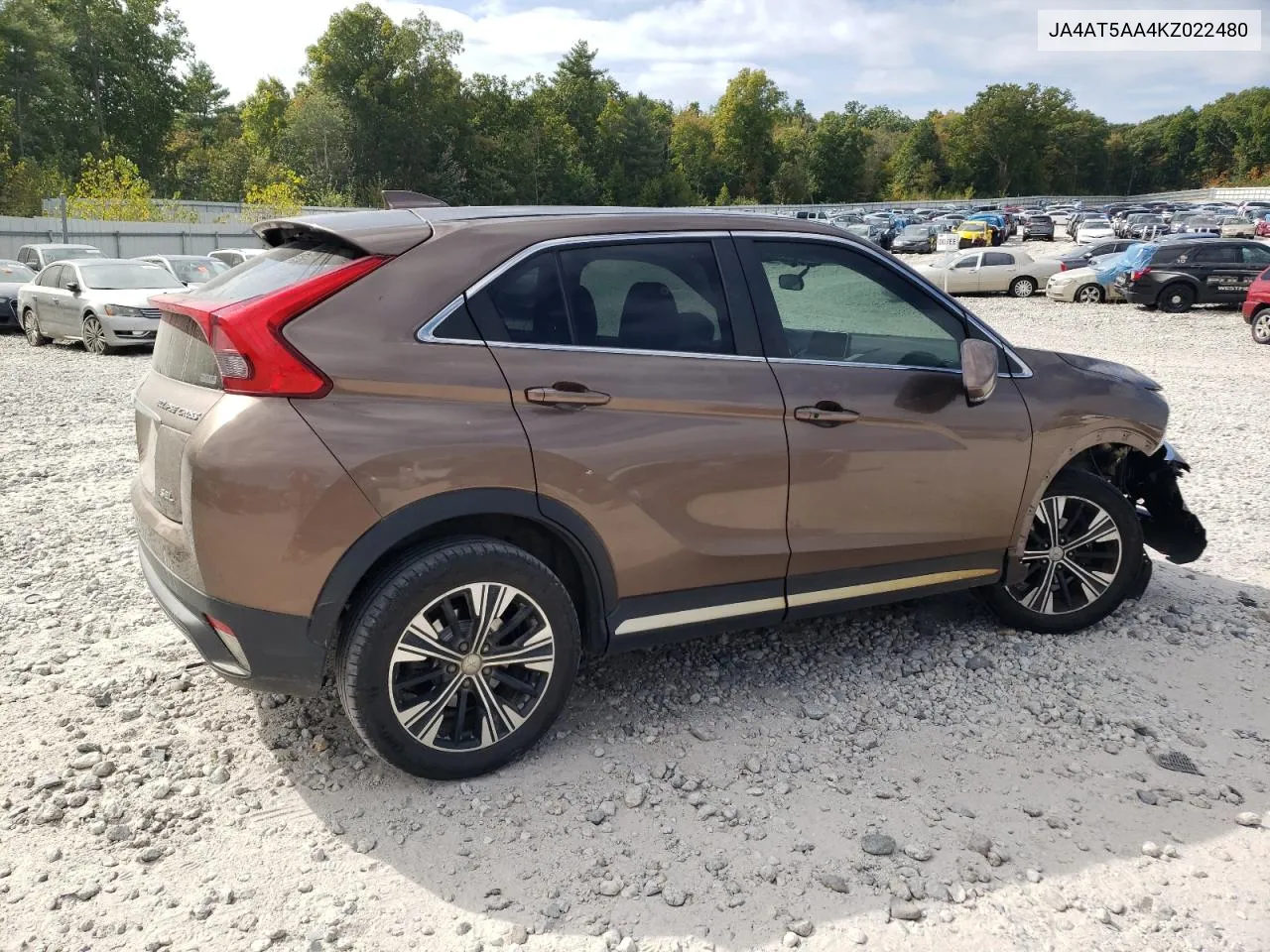 2019 Mitsubishi Eclipse Cross Se VIN: JA4AT5AA4KZ022480 Lot: 71952214