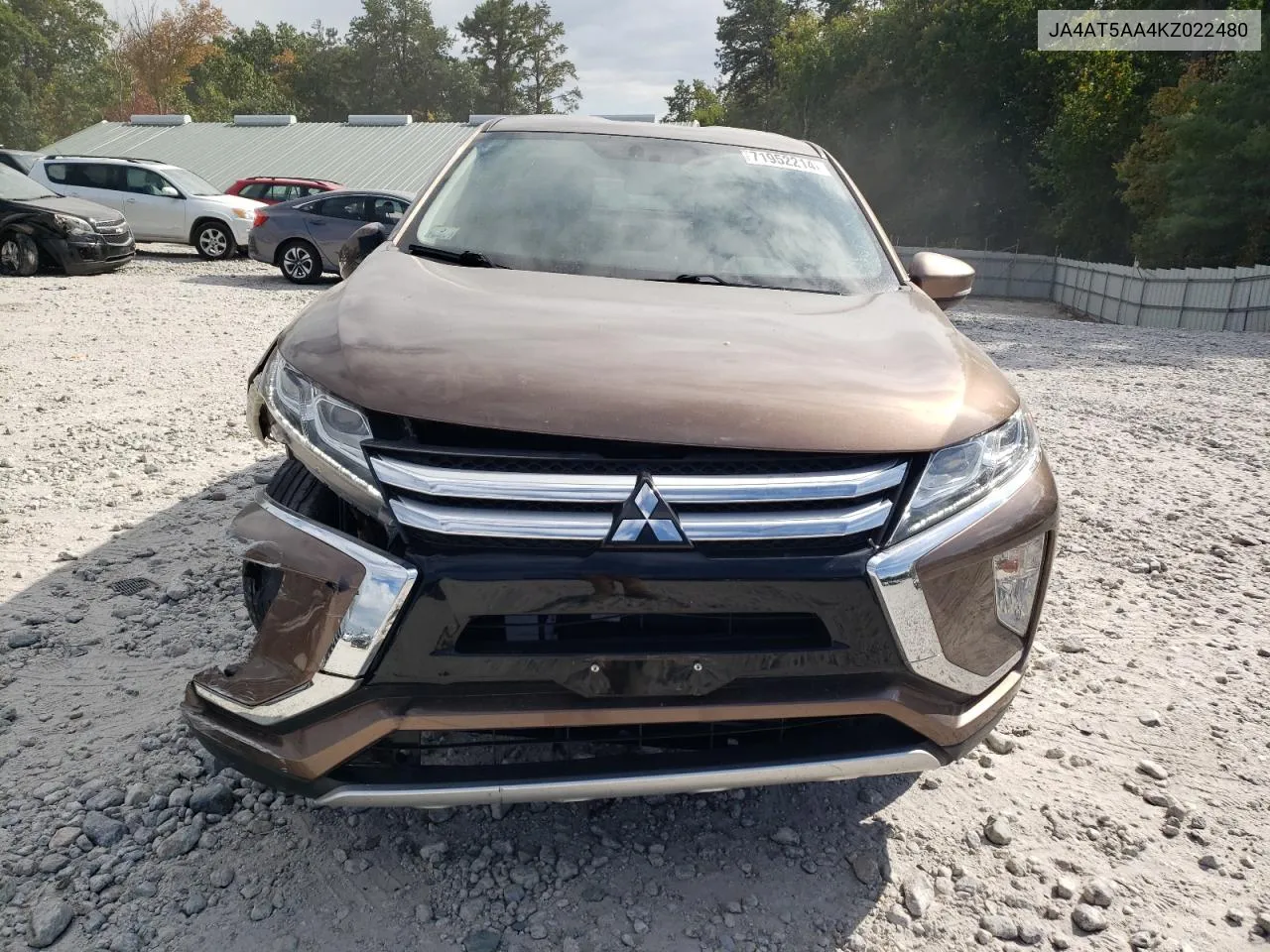 2019 Mitsubishi Eclipse Cross Se VIN: JA4AT5AA4KZ022480 Lot: 71952214