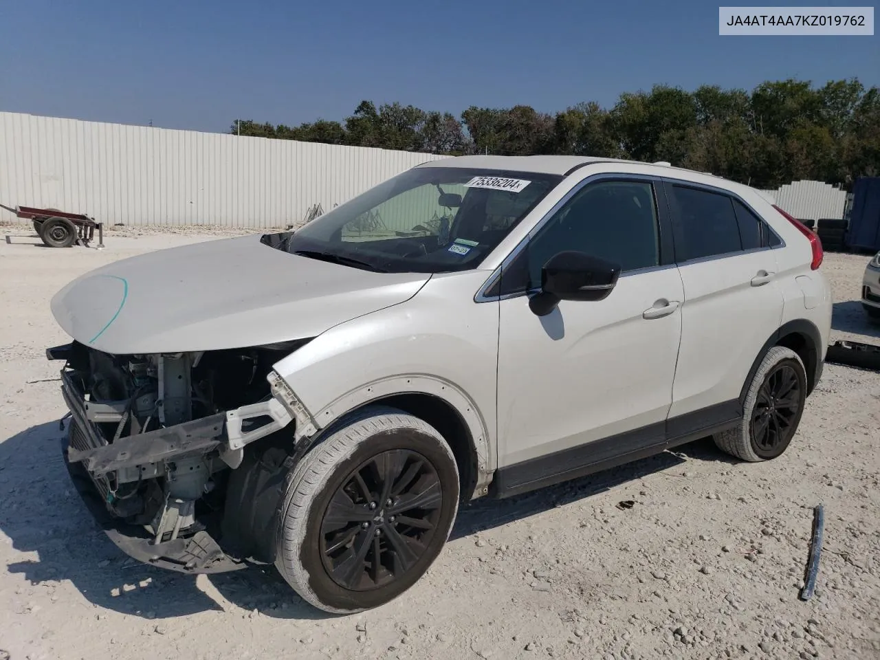 2019 Mitsubishi Eclipse Cross Le VIN: JA4AT4AA7KZ019762 Lot: 75336204