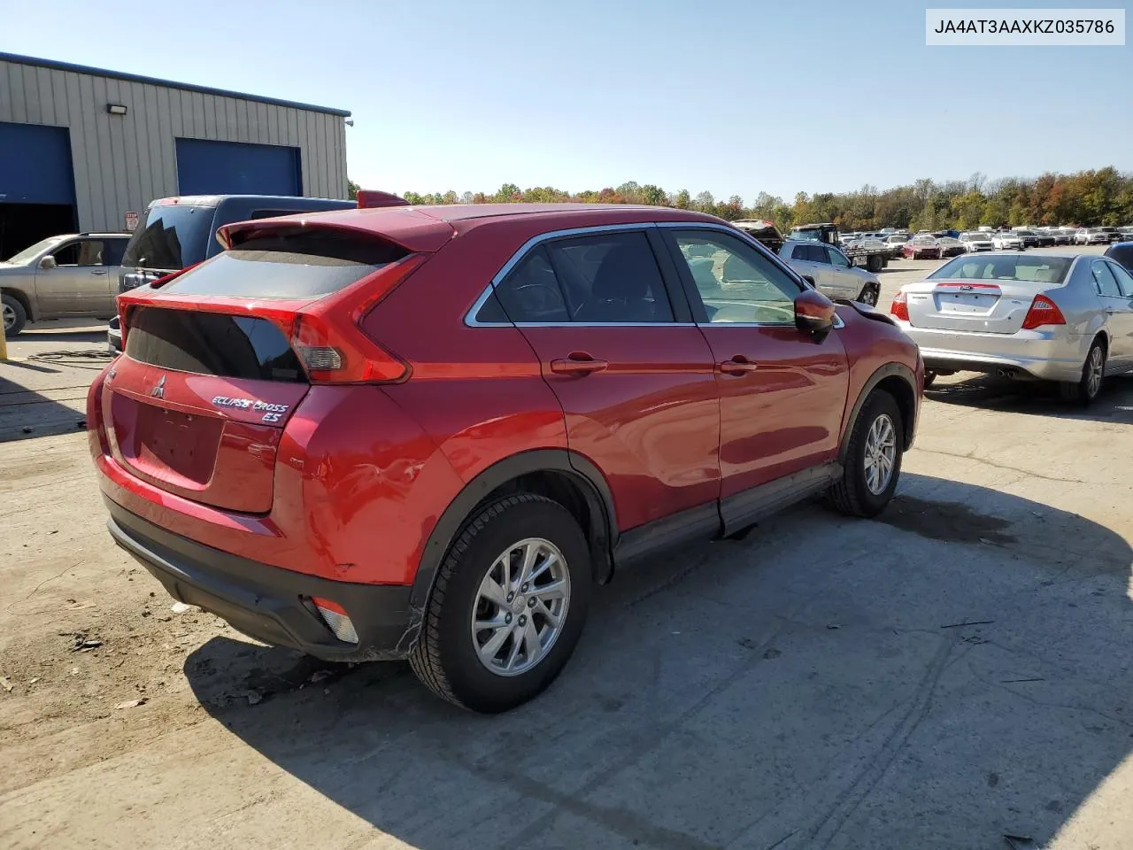 2019 Mitsubishi Eclipse Cross Es VIN: JA4AT3AAXKZ035786 Lot: 75665924