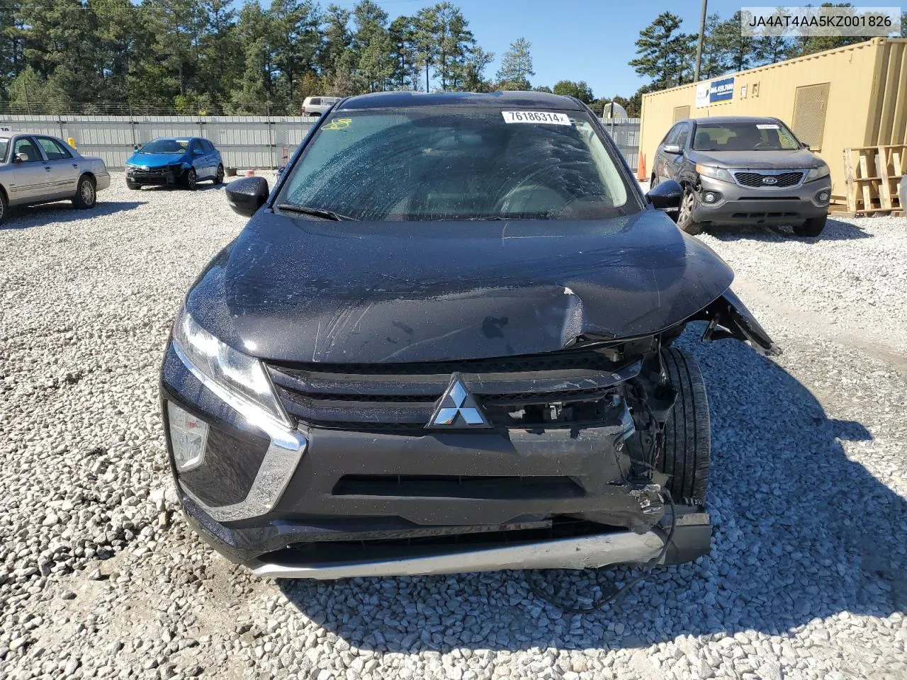 2019 Mitsubishi Eclipse Cross Le VIN: JA4AT4AA5KZ001826 Lot: 76186314