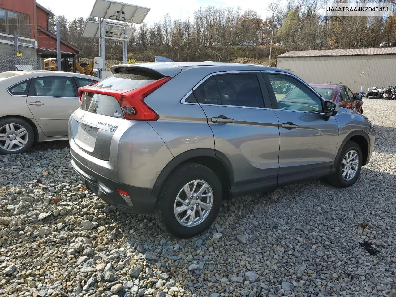 2019 Mitsubishi Eclipse Cross Es VIN: JA4AT3AA4KZ040451 Lot: 78909514