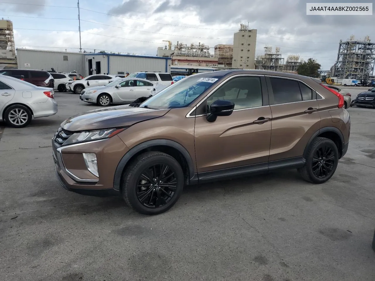 2019 Mitsubishi Eclipse Cross Le VIN: JA4AT4AA8KZ002565 Lot: 79175614