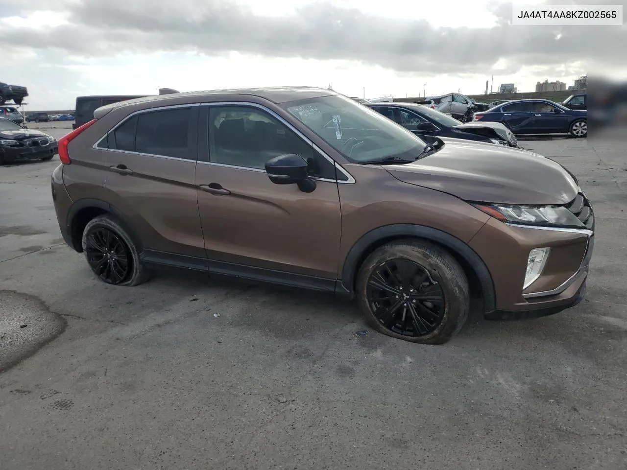 2019 Mitsubishi Eclipse Cross Le VIN: JA4AT4AA8KZ002565 Lot: 79175614