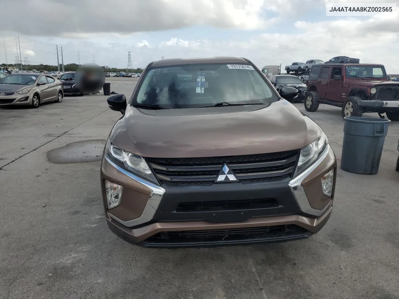 2019 Mitsubishi Eclipse Cross Le VIN: JA4AT4AA8KZ002565 Lot: 79175614