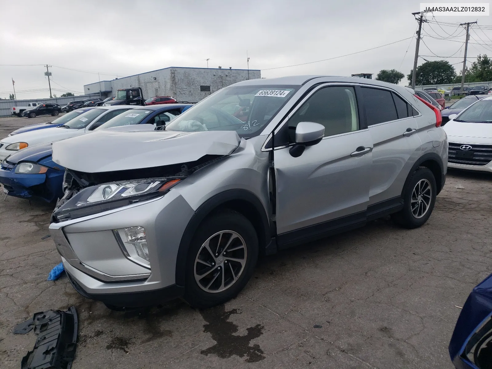 2020 Mitsubishi Eclipse Cross Es VIN: JA4AS3AA2LZ012832 Lot: 65639124