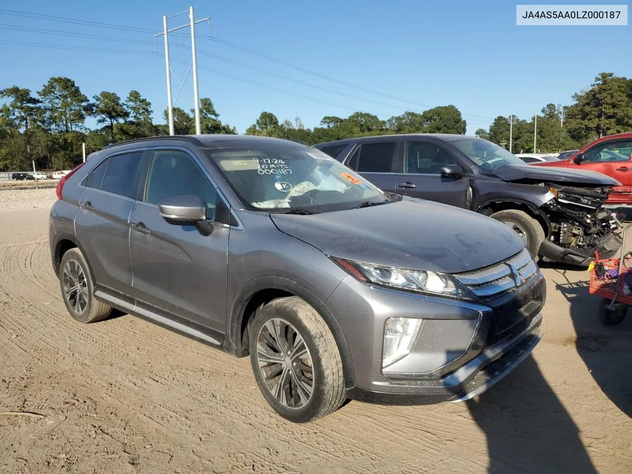 2020 Mitsubishi Eclipse Cross VIN: JA4AS5AA0LZ000187 Lot: 75629684