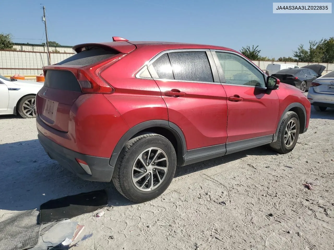 2020 Mitsubishi Eclipse Cross Es VIN: JA4AS3AA3LZ022835 Lot: 76740994