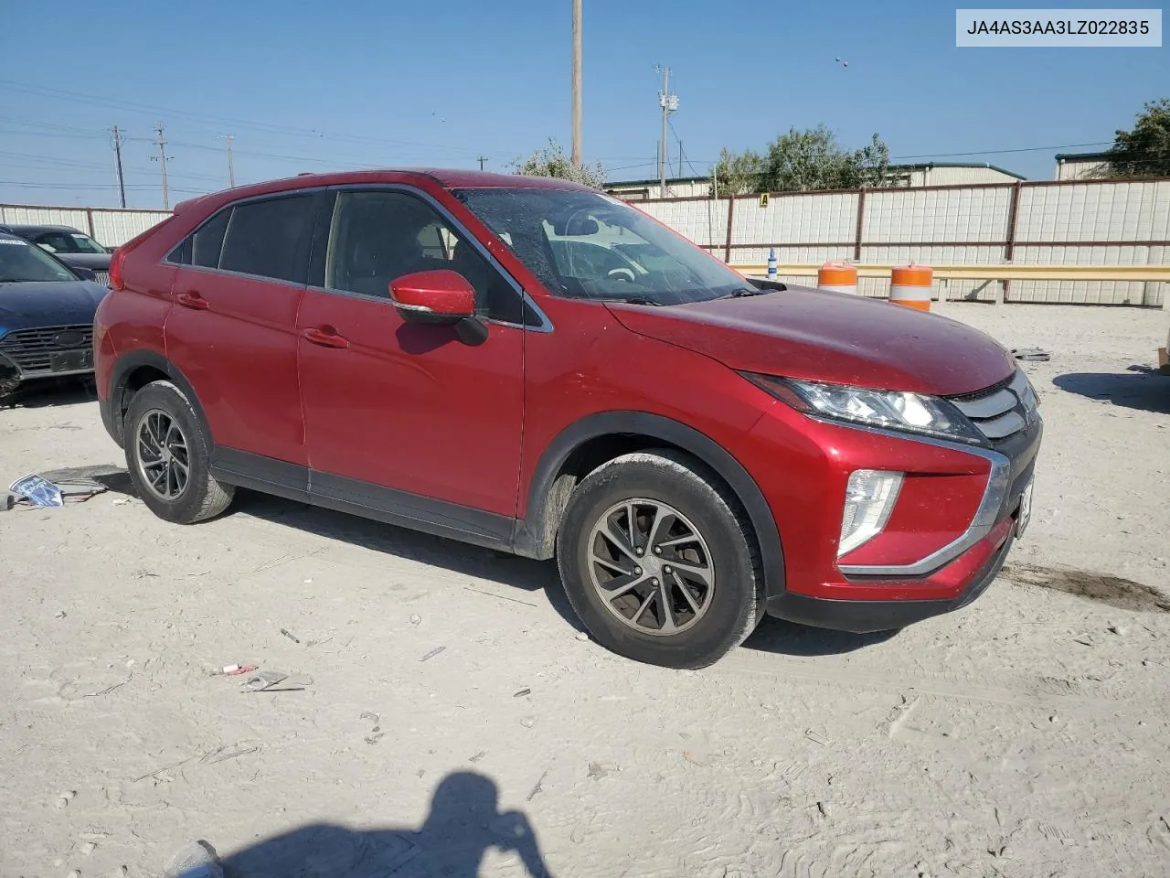 2020 Mitsubishi Eclipse Cross Es VIN: JA4AS3AA3LZ022835 Lot: 76740994