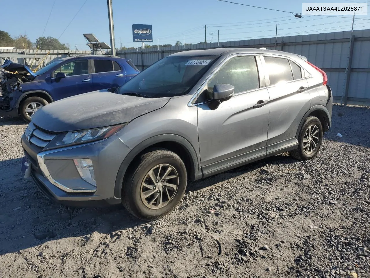 2020 Mitsubishi Eclipse Cross Es VIN: JA4AT3AA4LZ025871 Lot: 77486424