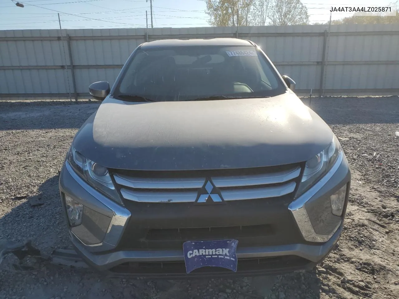 2020 Mitsubishi Eclipse Cross Es VIN: JA4AT3AA4LZ025871 Lot: 77486424