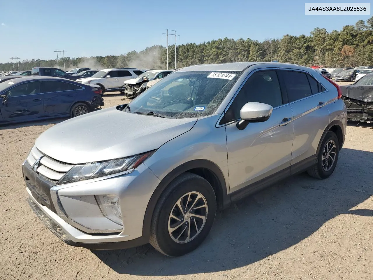 2020 Mitsubishi Eclipse Cross Es VIN: JA4AS3AA8LZ025536 Lot: 78184244