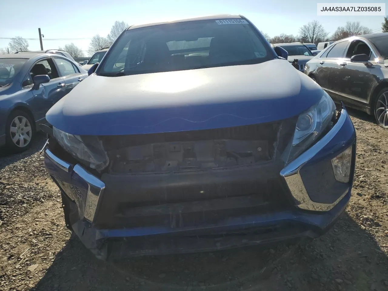 2020 Mitsubishi Eclipse Cross Es VIN: JA4AS3AA7LZ035085 Lot: 81115104