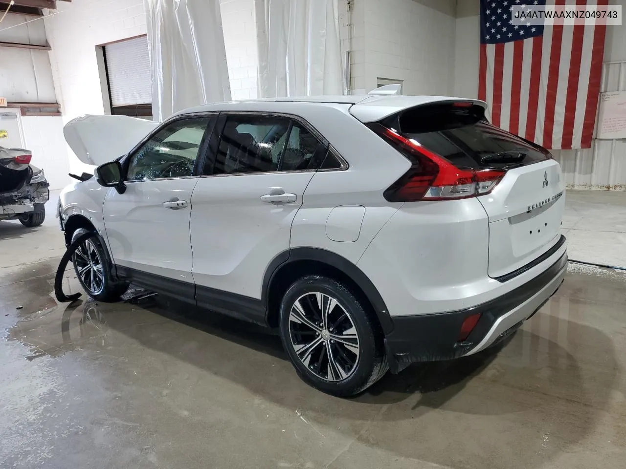 2022 Mitsubishi Eclipse Cross Se VIN: JA4ATWAAXNZ049743 Lot: 69744724