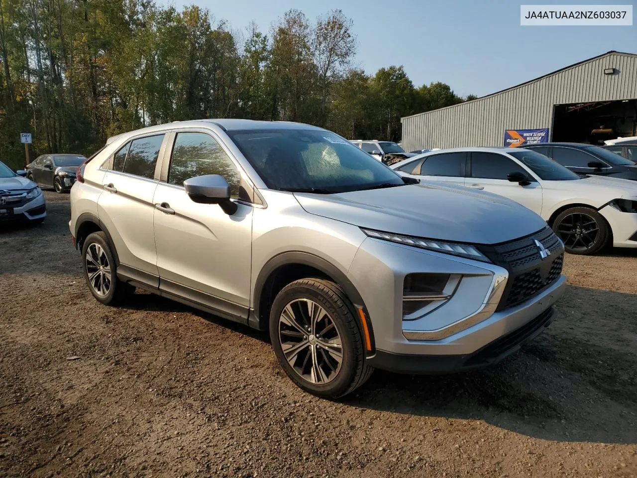 2022 Mitsubishi Eclipse Cross Es VIN: JA4ATUAA2NZ603037 Lot: 72920224