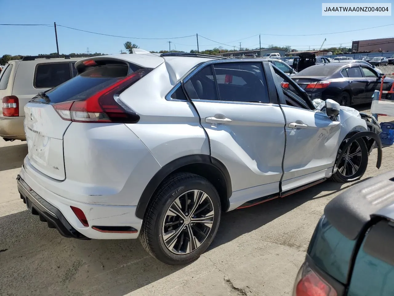 2022 Mitsubishi Eclipse Cross Se VIN: JA4ATWAA0NZ004004 Lot: 75010664