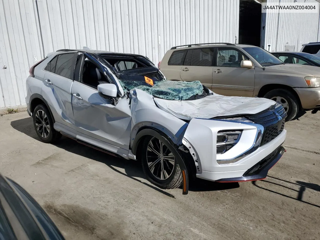 2022 Mitsubishi Eclipse Cross Se VIN: JA4ATWAA0NZ004004 Lot: 75010664