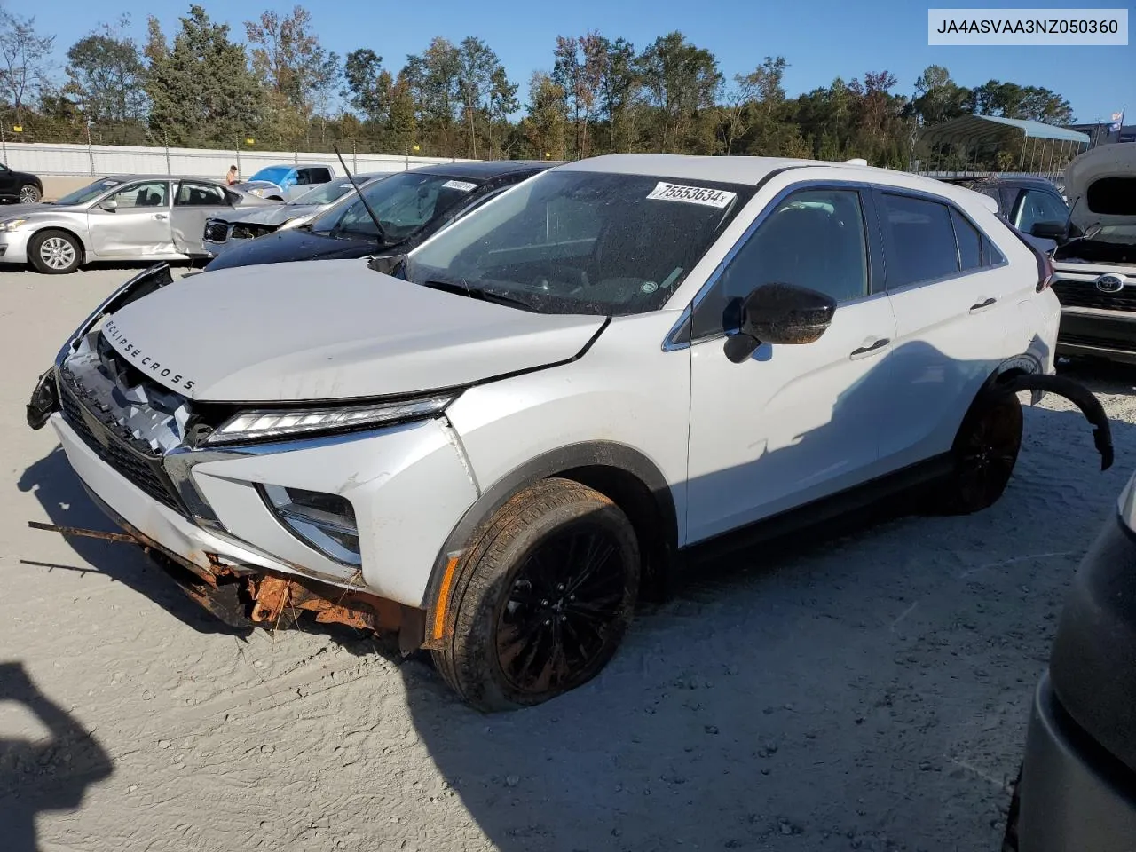 2022 Mitsubishi Eclipse Cross Le VIN: JA4ASVAA3NZ050360 Lot: 75553634