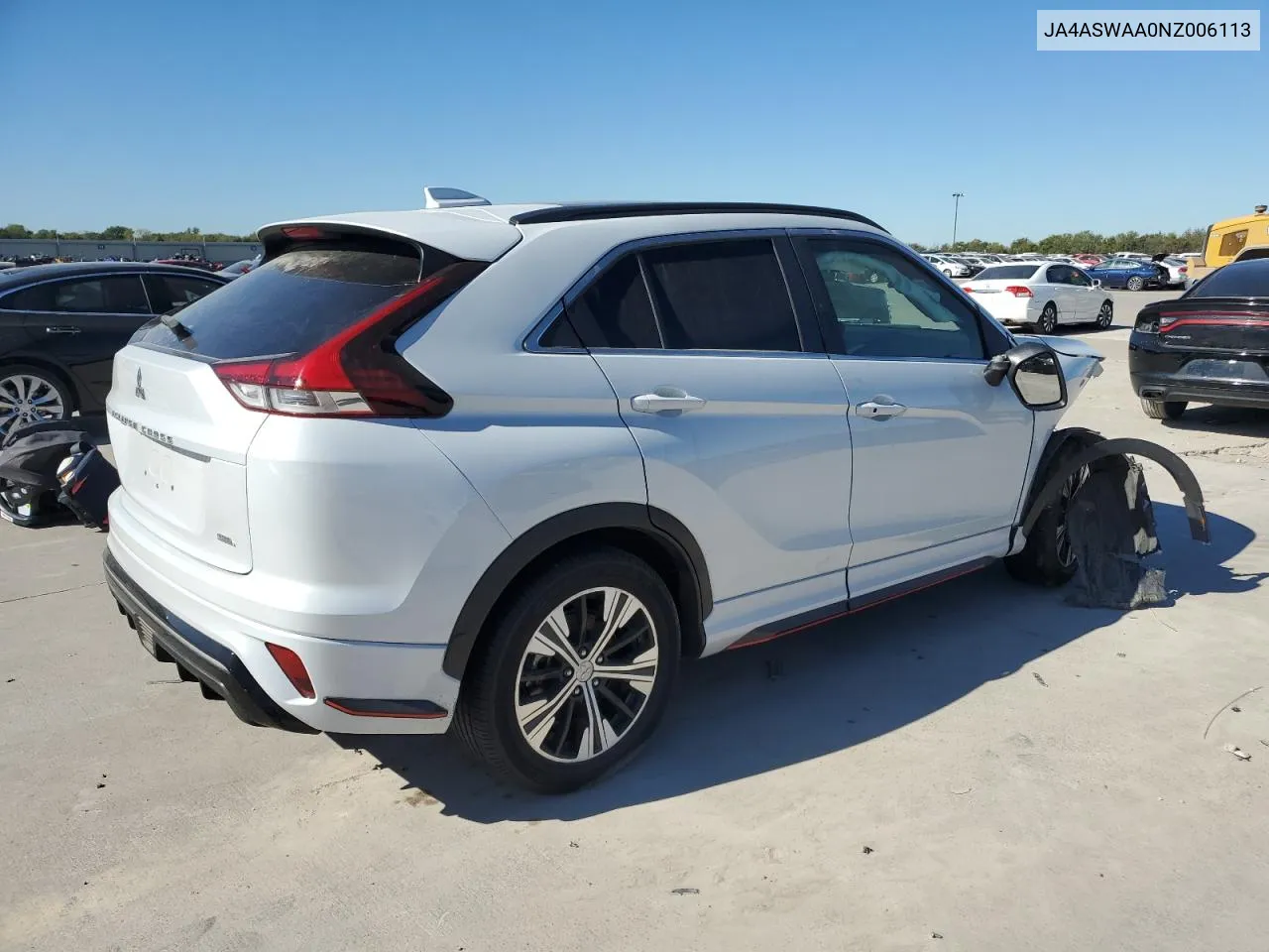 2022 Mitsubishi Eclipse Cross Se VIN: JA4ASWAA0NZ006113 Lot: 80169254