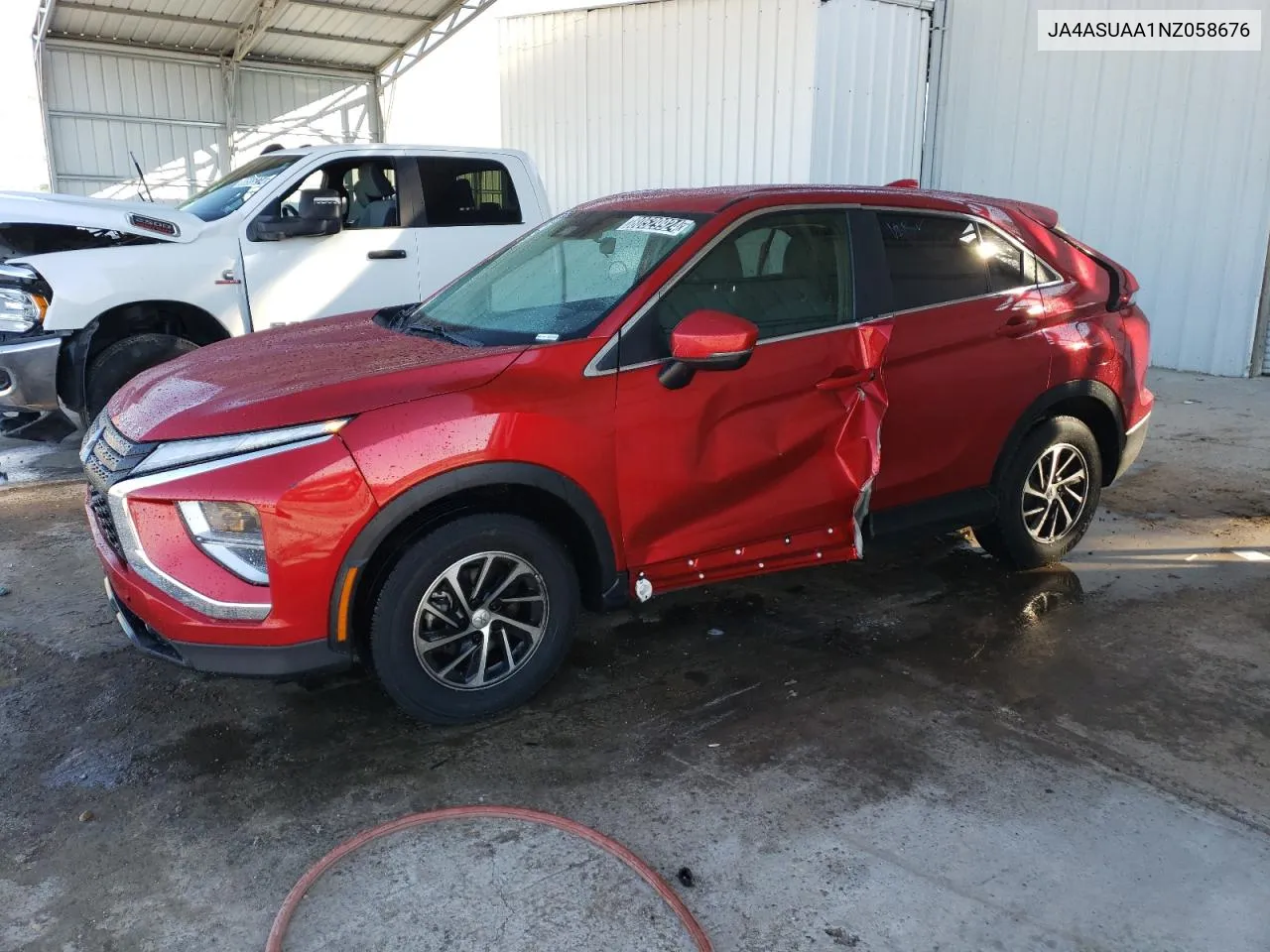 2022 Mitsubishi Eclipse Cross Es VIN: JA4ASUAA1NZ058676 Lot: 80529924