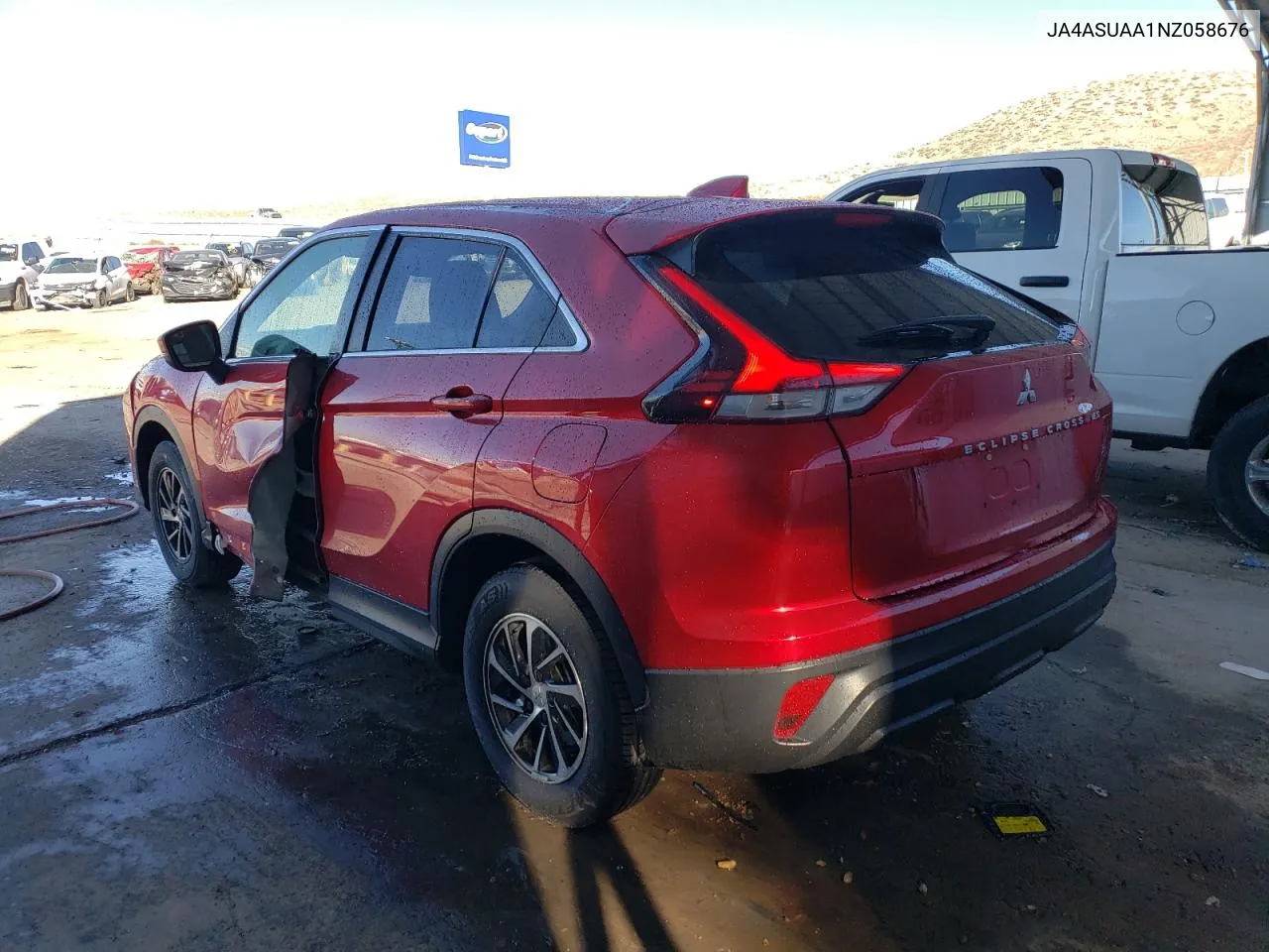 2022 Mitsubishi Eclipse Cross Es VIN: JA4ASUAA1NZ058676 Lot: 80529924