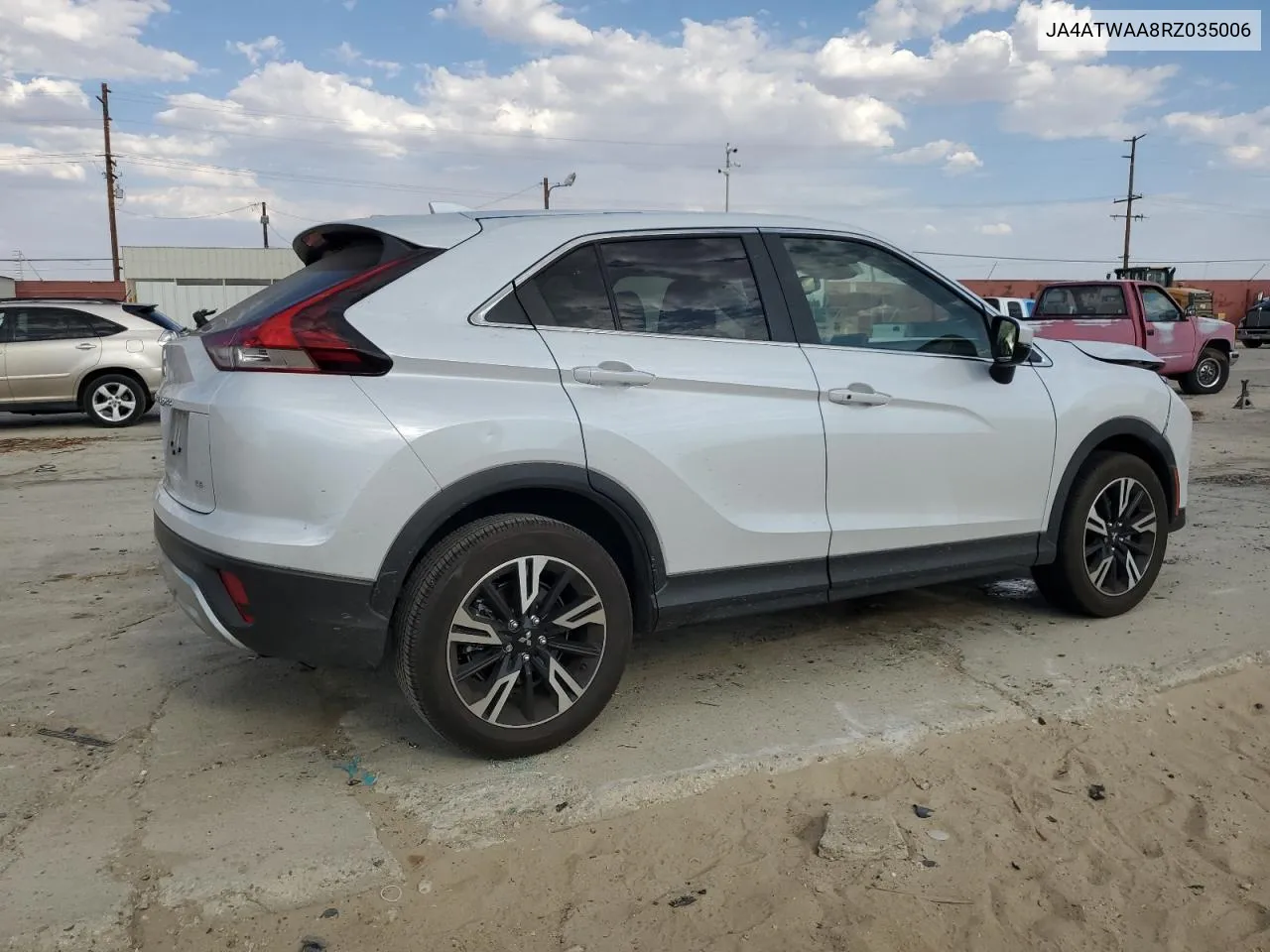 2024 Mitsubishi Eclipse Cross Se VIN: JA4ATWAA8RZ035006 Lot: 70151284