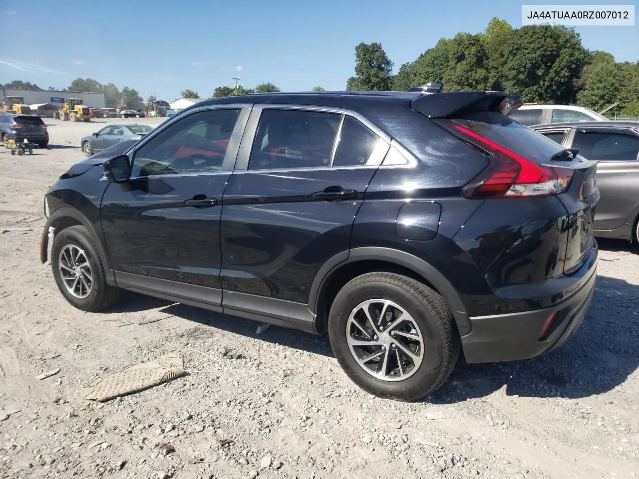 2024 Mitsubishi Eclipse Cross Es VIN: JA4ATUAA0RZ007012 Lot: 70311704