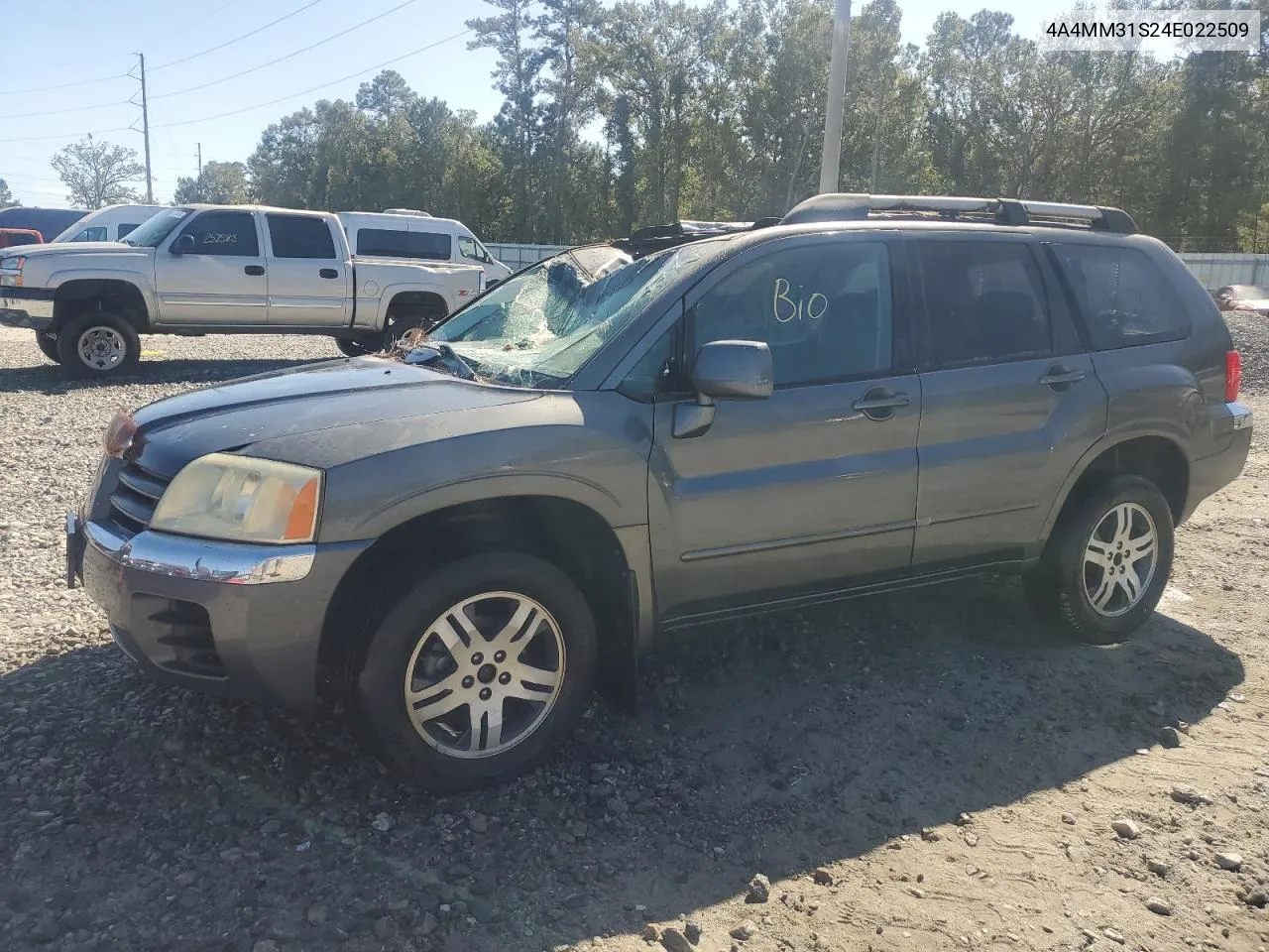 2004 Mitsubishi Endeavor Xls VIN: 4A4MM31S24E022509 Lot: 76718234