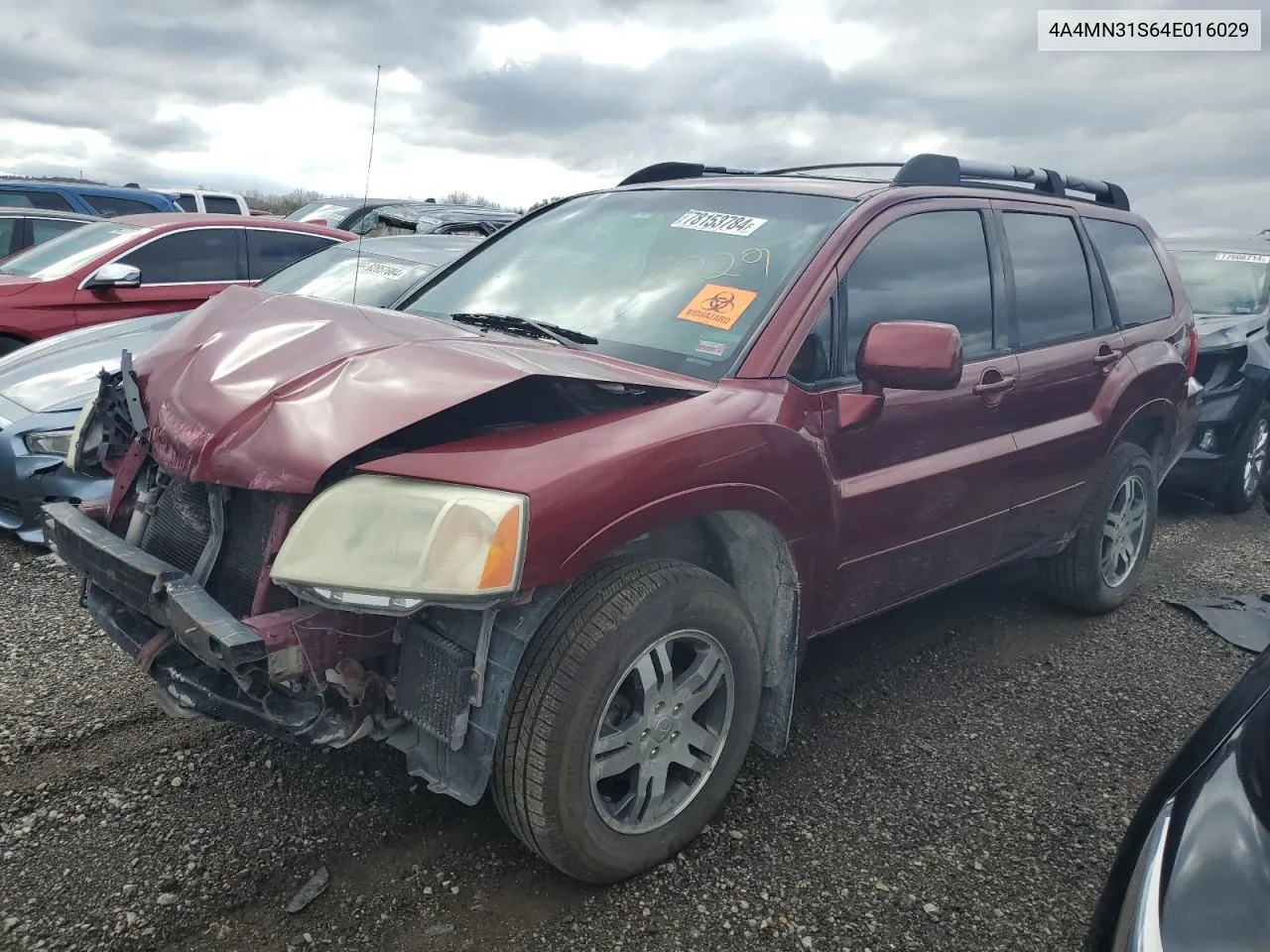 2004 Mitsubishi Endeavor Xls VIN: 4A4MN31S64E016029 Lot: 78153784