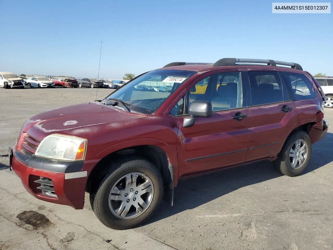 2005 Mitsubishi Endeavor Ls VIN: 4A4MM21S15E012307 Lot: 71889274