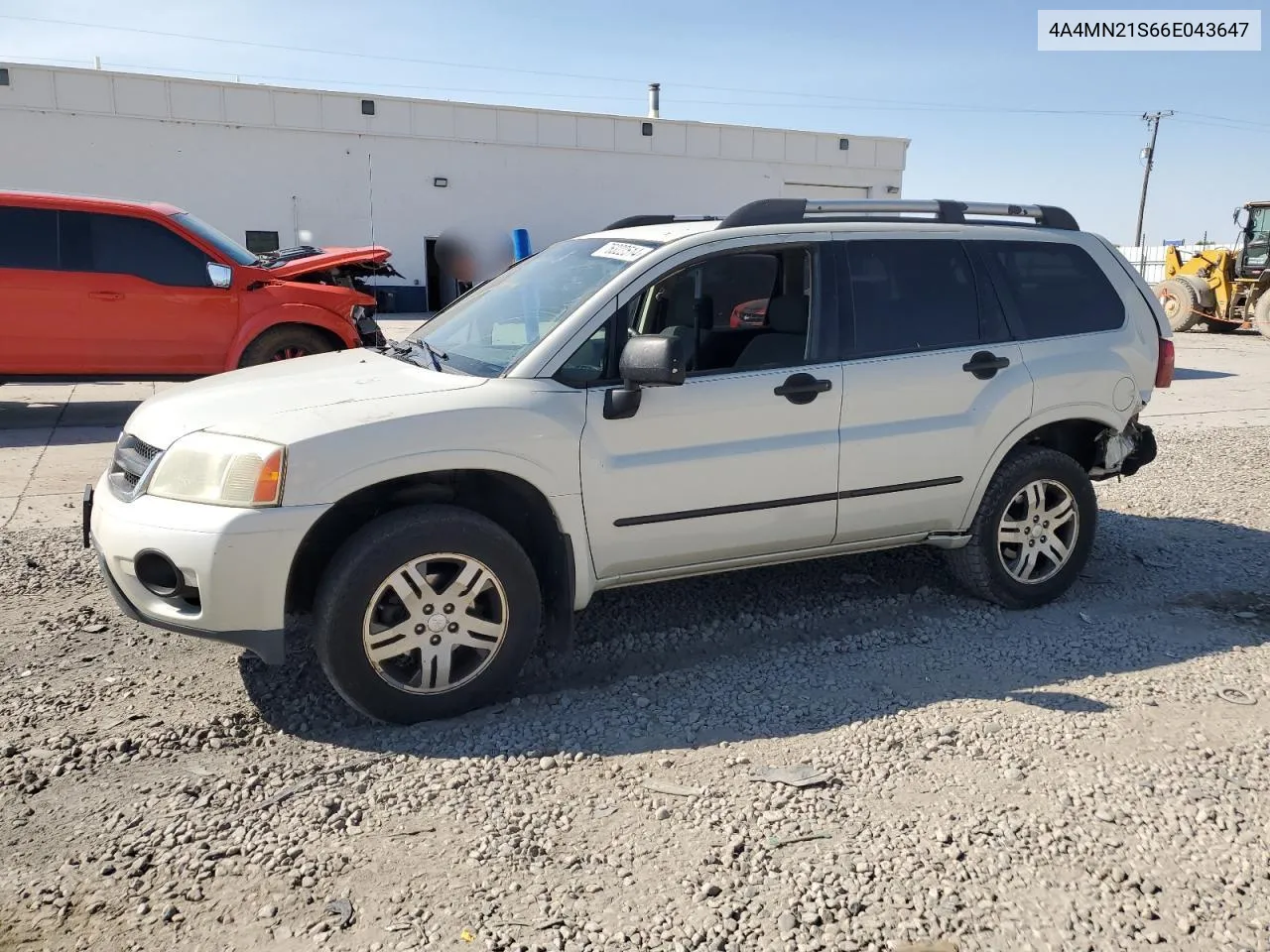 2006 Mitsubishi Endeavor Ls VIN: 4A4MN21S66E043647 Lot: 76322514