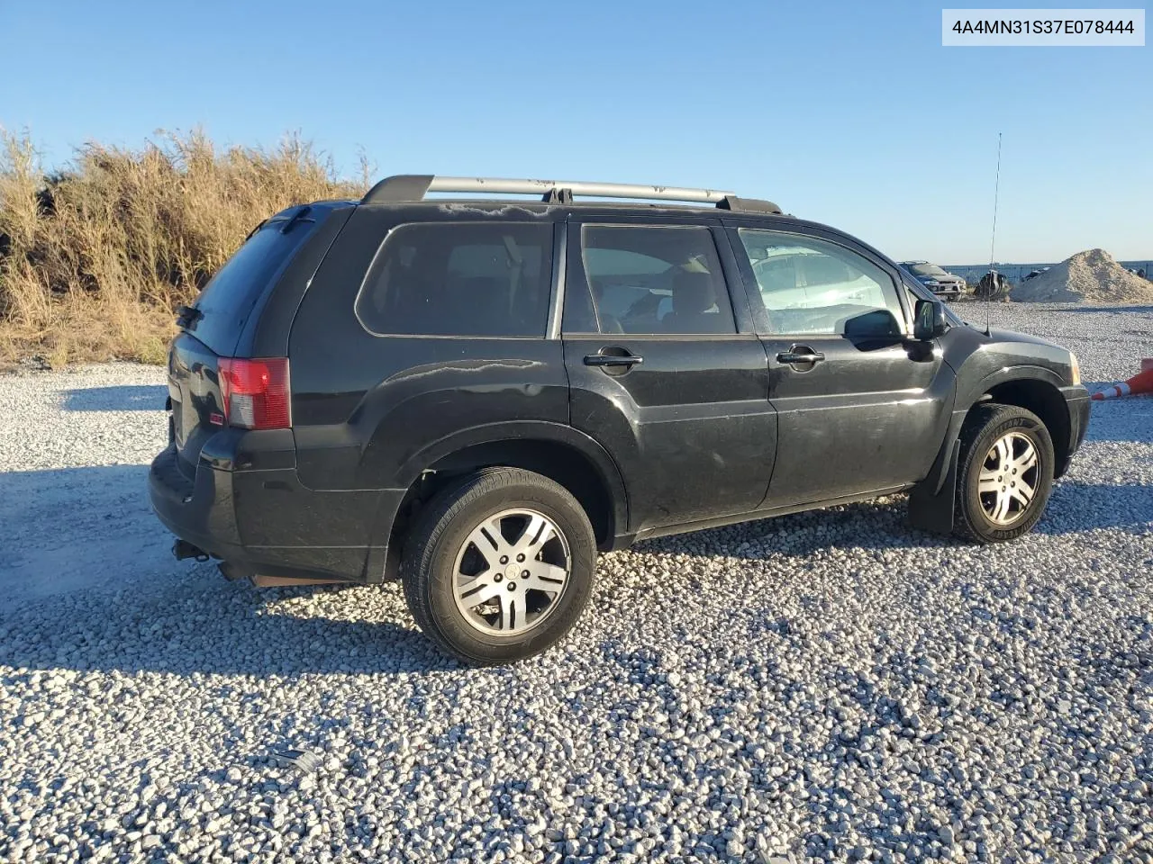 2007 Mitsubishi Endeavor Se VIN: 4A4MN31S37E078444 Lot: 76750484