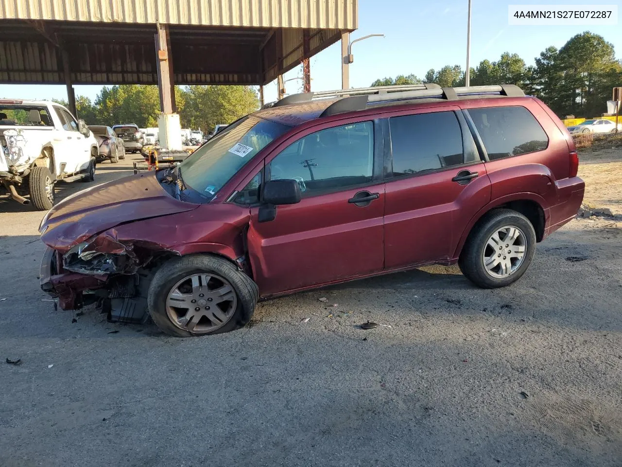 2007 Mitsubishi Endeavor Ls VIN: 4A4MN21S27E072287 Lot: 77082014