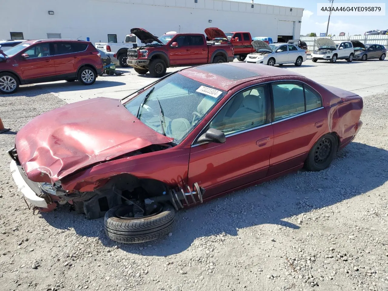 2000 Mitsubishi Galant Es VIN: 4A3AA46G4YE095879 Lot: 70035904