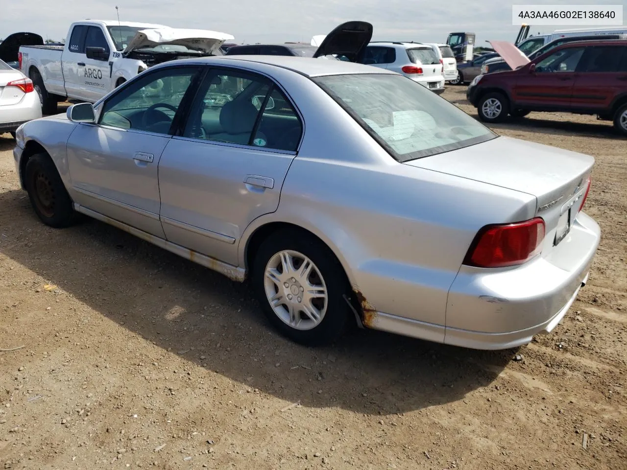 2002 Mitsubishi Galant Es VIN: 4A3AA46G02E138640 Lot: 66617094