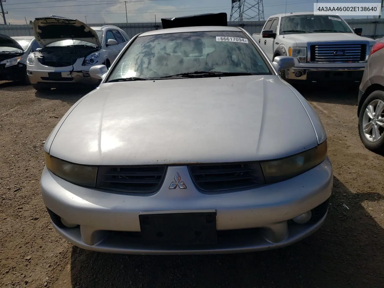 2002 Mitsubishi Galant Es VIN: 4A3AA46G02E138640 Lot: 66617094