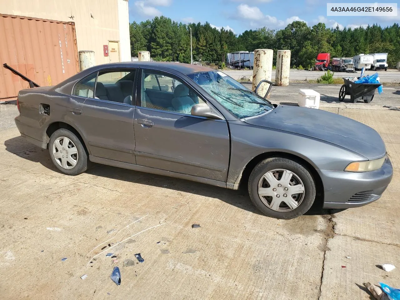 2002 Mitsubishi Galant Es VIN: 4A3AA46G42E149656 Lot: 72142664