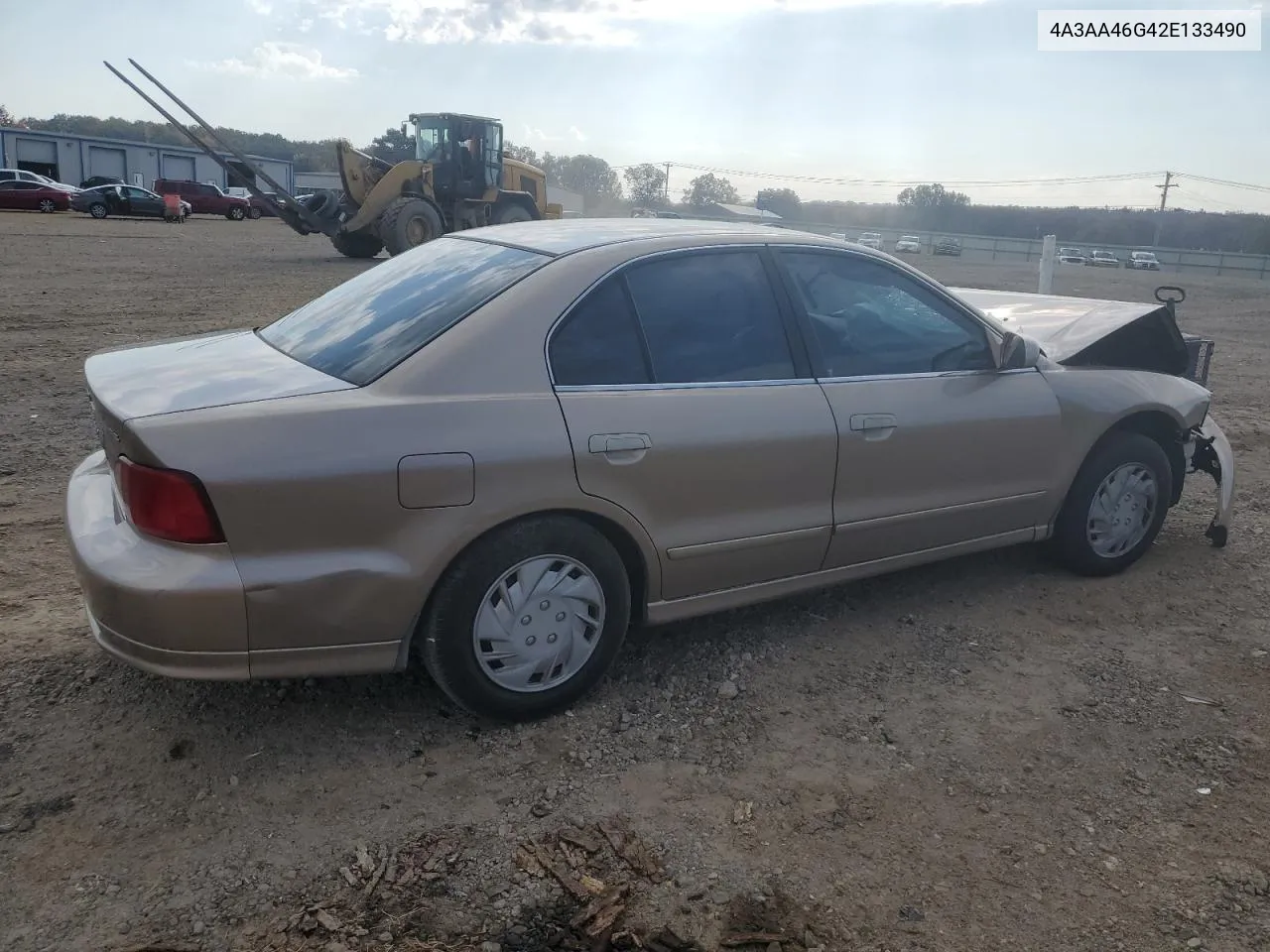 2002 Mitsubishi Galant Es VIN: 4A3AA46G42E133490 Lot: 78105244