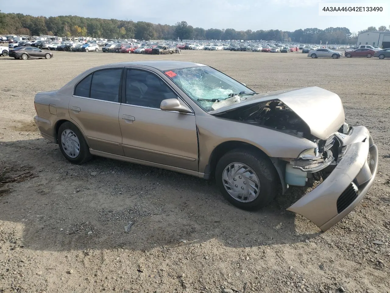 2002 Mitsubishi Galant Es VIN: 4A3AA46G42E133490 Lot: 78105244