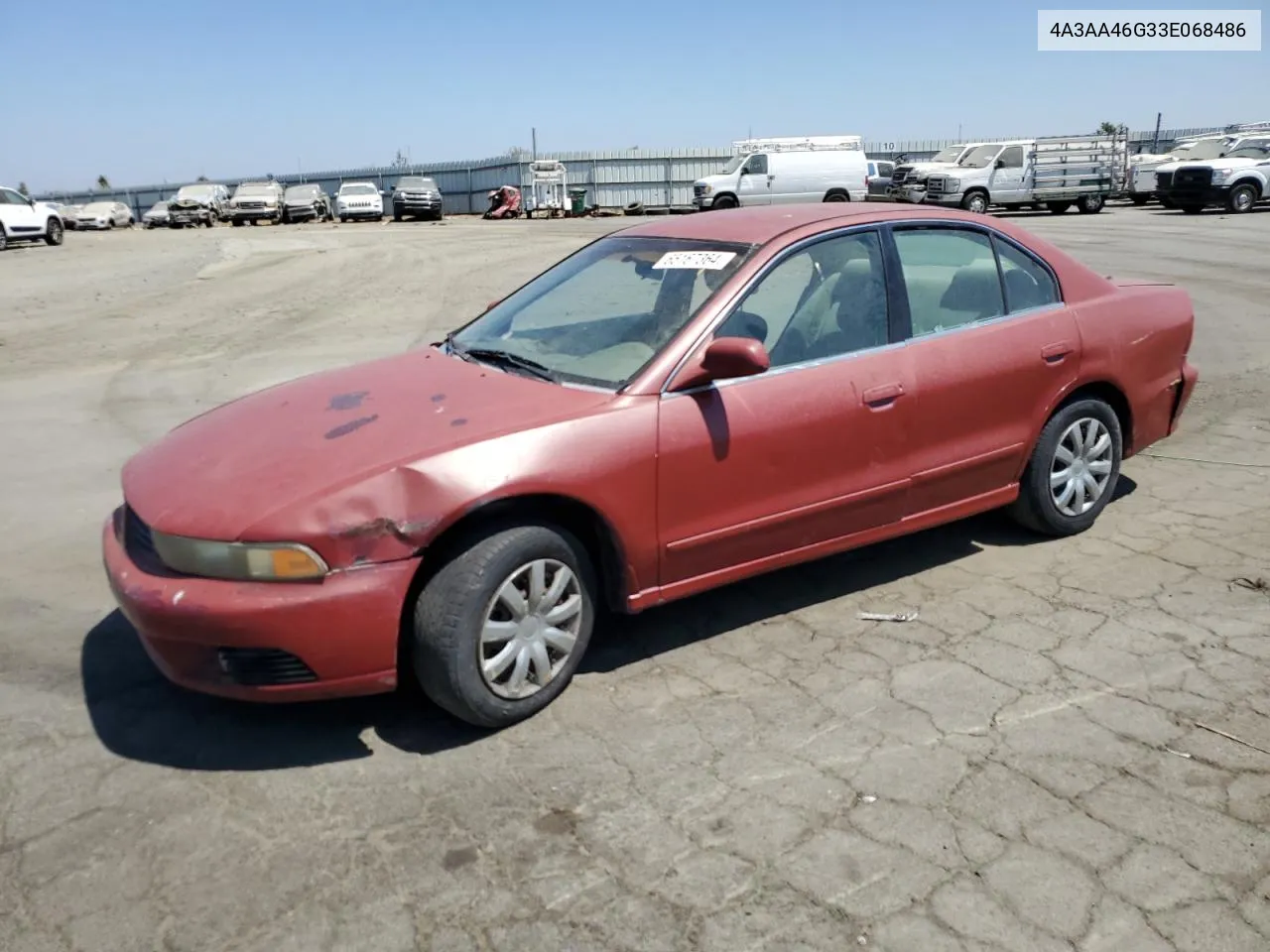 2003 Mitsubishi Galant Es VIN: 4A3AA46G33E068486 Lot: 65167364