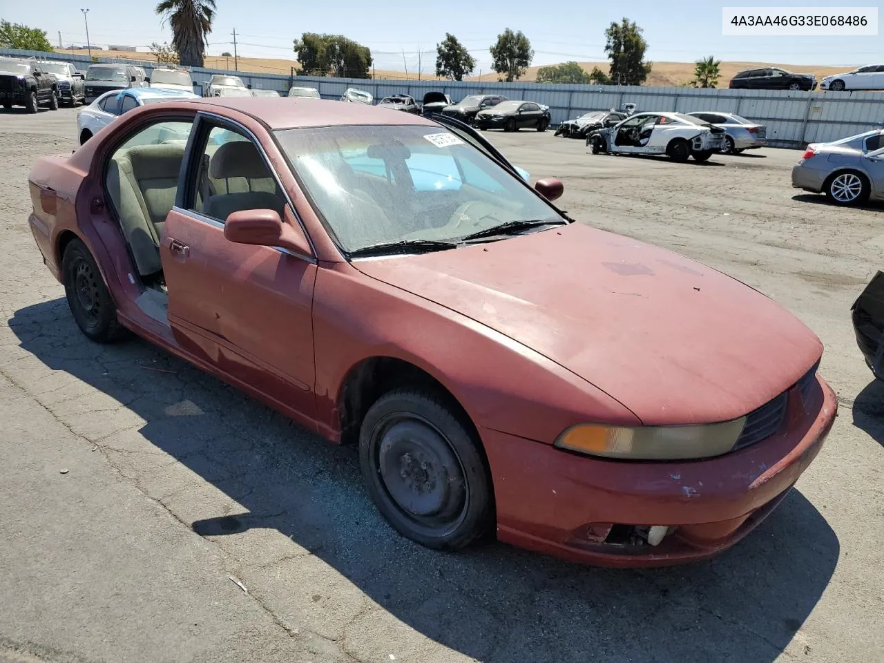 2003 Mitsubishi Galant Es VIN: 4A3AA46G33E068486 Lot: 65167364