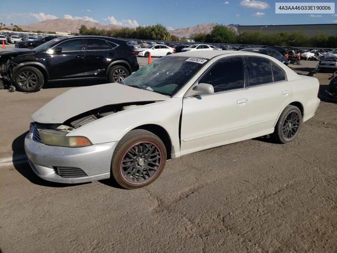 2003 Mitsubishi Galant Es VIN: 4A3AA46G33E190006 Lot: 68326374