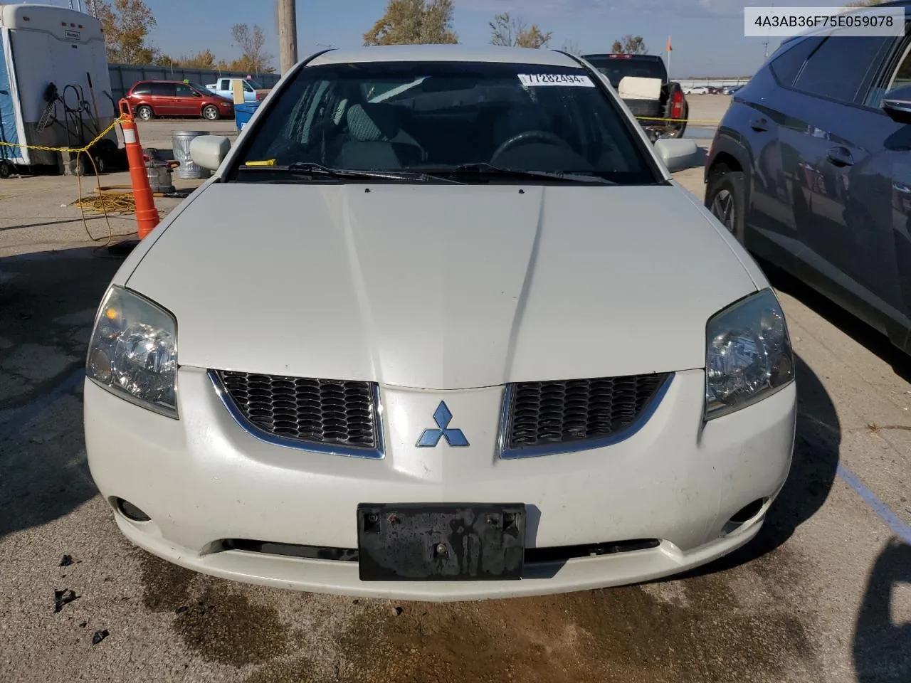 2005 Mitsubishi Galant Es Medium VIN: 4A3AB36F75E059078 Lot: 77282494