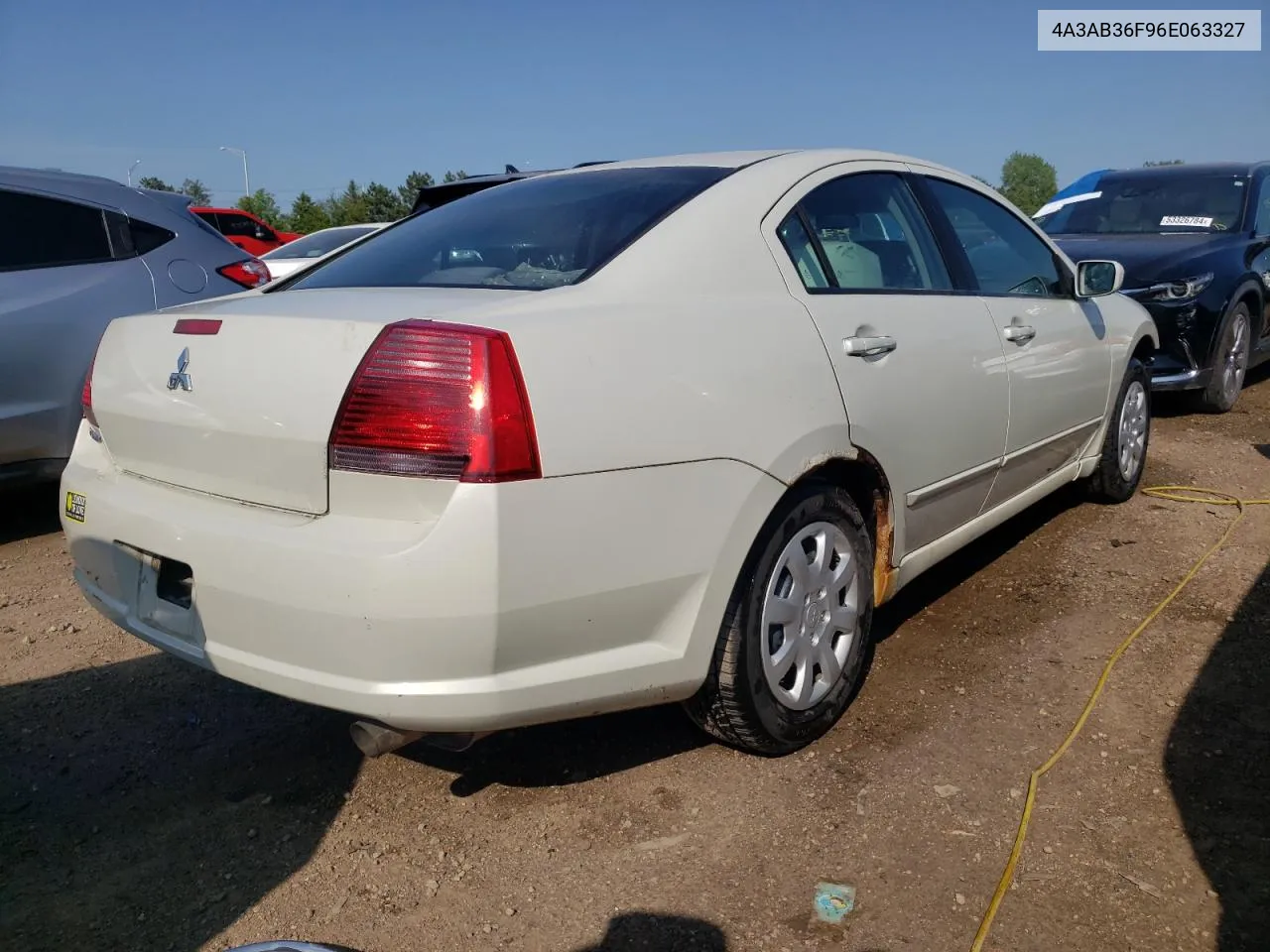 2006 Mitsubishi Galant Es Medium VIN: 4A3AB36F96E063327 Lot: 53428294