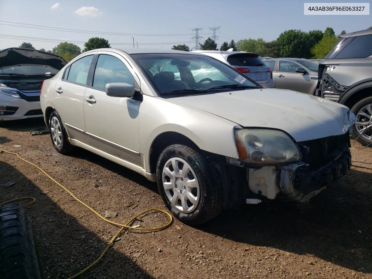 2006 Mitsubishi Galant Es Medium VIN: 4A3AB36F96E063327 Lot: 53428294