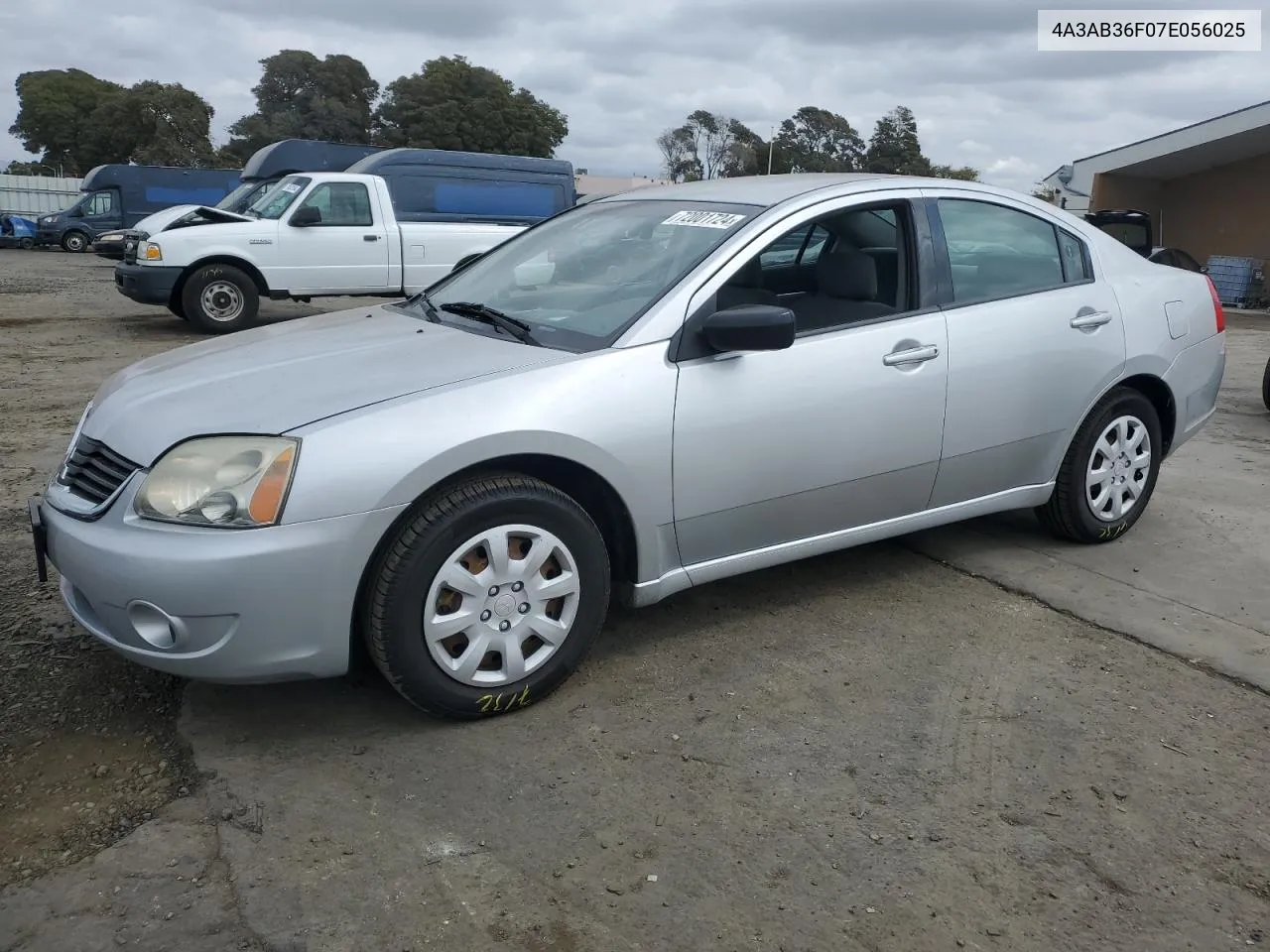 2007 Mitsubishi Galant Es VIN: 4A3AB36F07E056025 Lot: 72001724