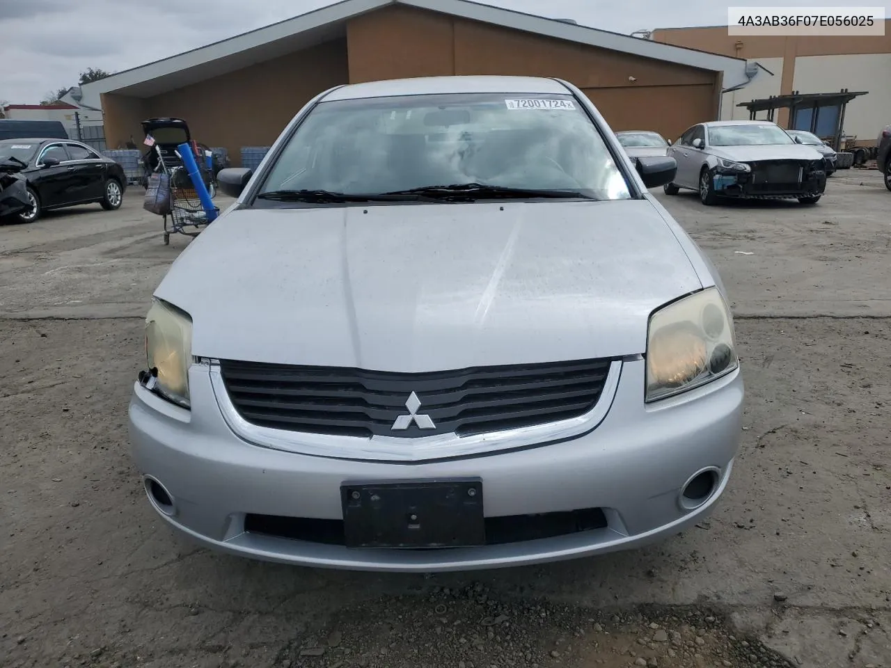 2007 Mitsubishi Galant Es VIN: 4A3AB36F07E056025 Lot: 72001724