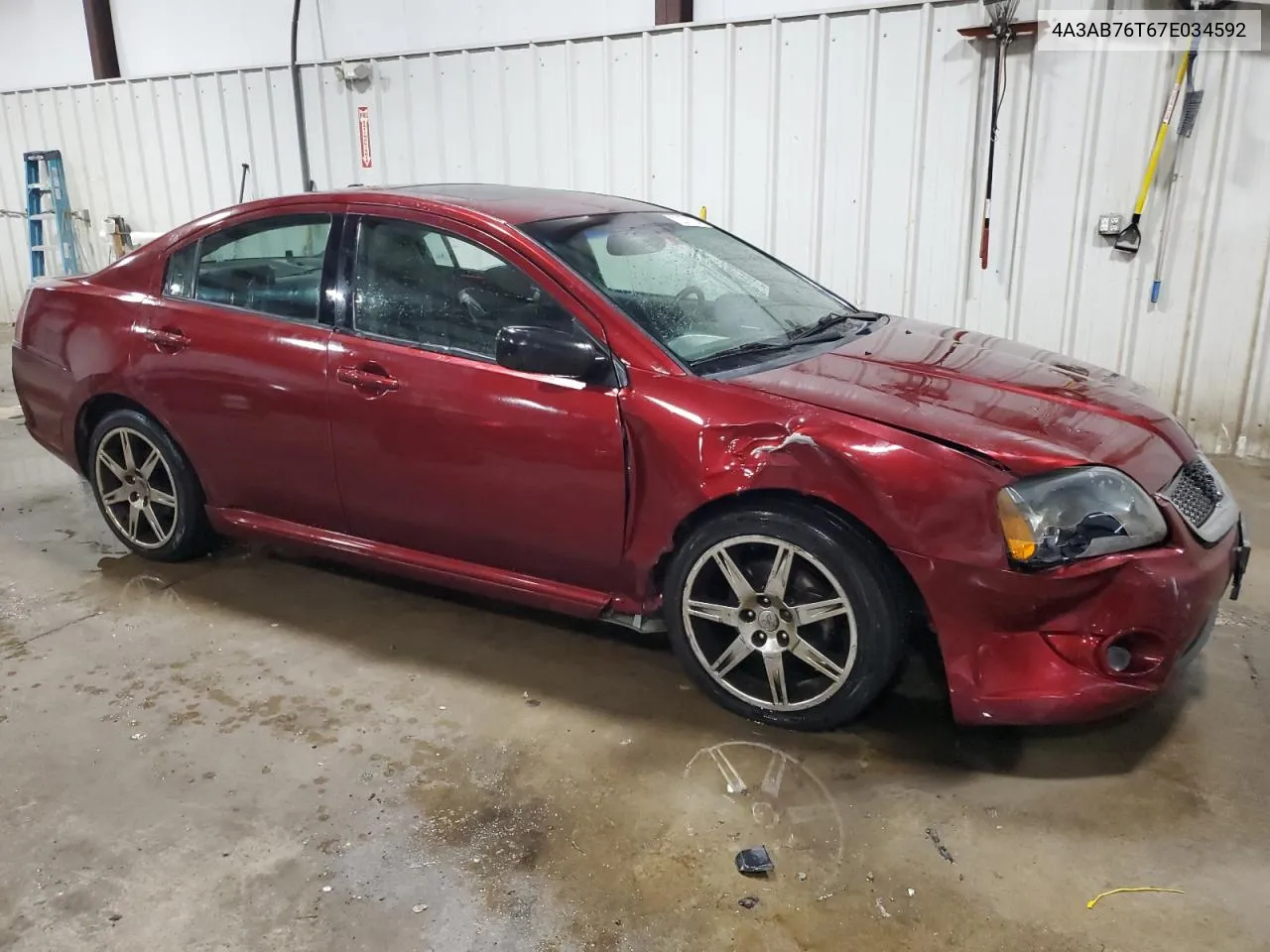 2007 Mitsubishi Galant Ralliart VIN: 4A3AB76T67E034592 Lot: 72078104