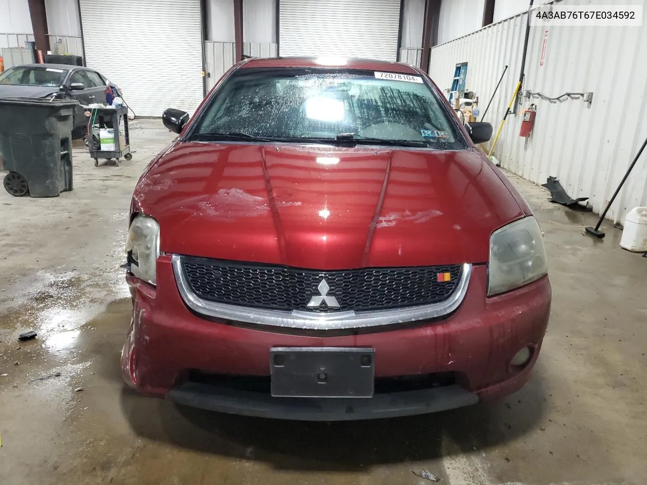 2007 Mitsubishi Galant Ralliart VIN: 4A3AB76T67E034592 Lot: 72078104