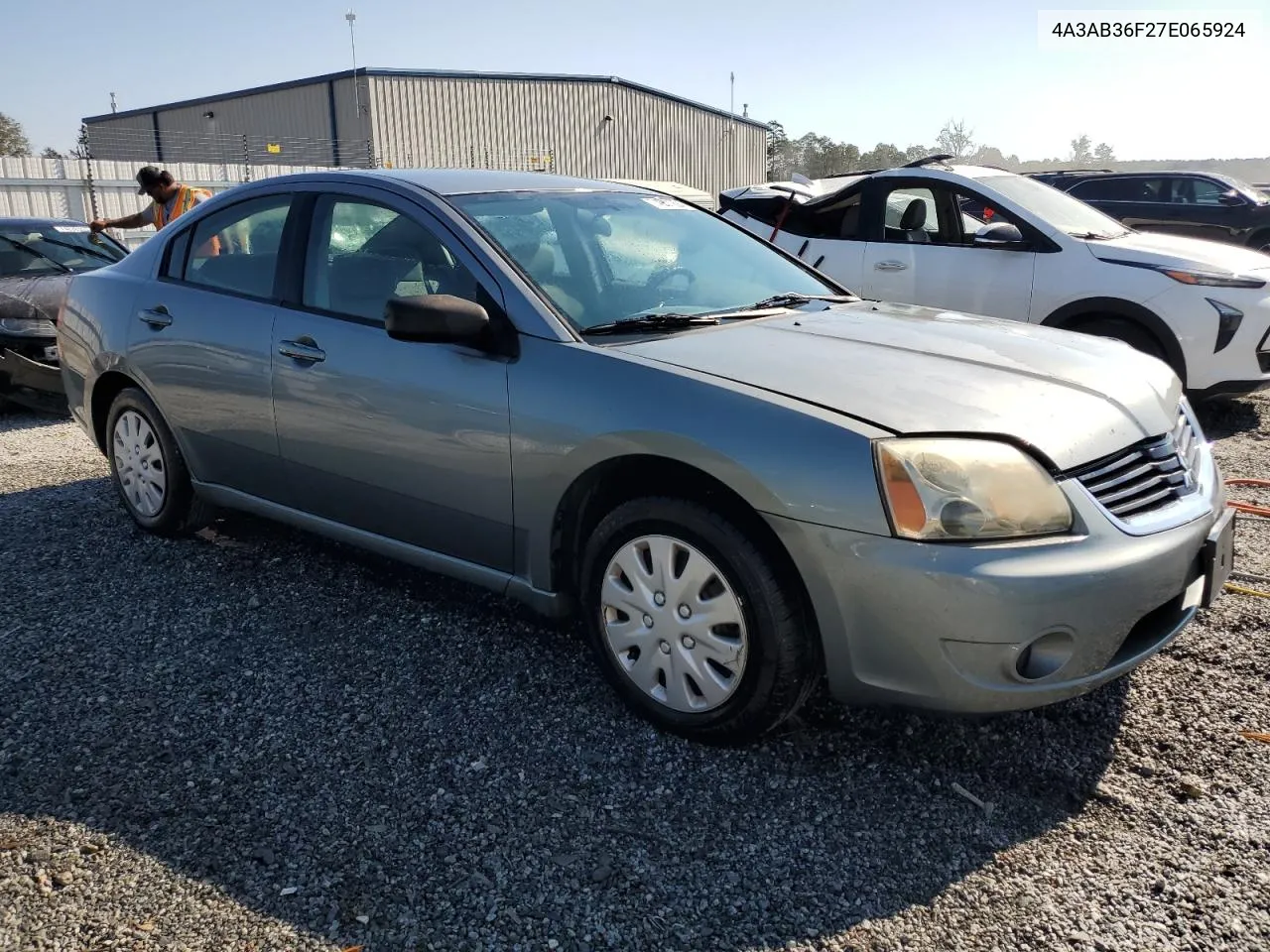 2007 Mitsubishi Galant Es VIN: 4A3AB36F27E065924 Lot: 74901994